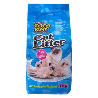 🔥แนะนำ!! โคโค่แค็ท ทรายแมว ชนิดผลึกใส 1.8 กก. COCOKAT Cat Litter Silica Type 1.8 KG.