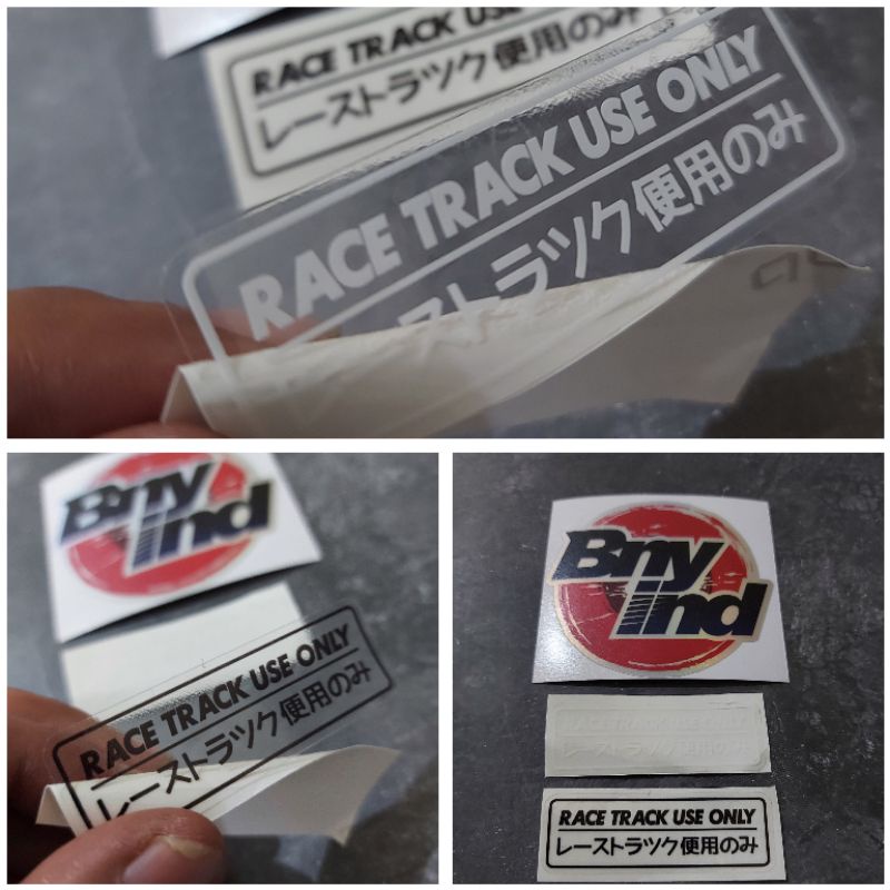 สติ๊กเกอร์ RACE TRACK ใช้สติ๊กเกอร์ญี่ปุ่นเท่านั้น