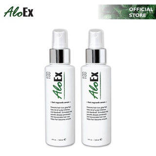AloEx Hair Regrowth Serum 120 ml เซรั่มเพิ่มผมหนา ลดผมขาดร่วง 2 ชิ้น