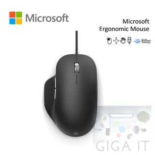 Microsoft Ergonomic Mouse (USB Cable, 1000 DPI) ประกัน Microsoft 1 ปี