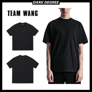 เสื้อยืดผ้า Cotton 100% TEAM WANG Mini Logo T-shirt 100% Superior Heavy Cotton Oversized Black T-shirt Mini Logo