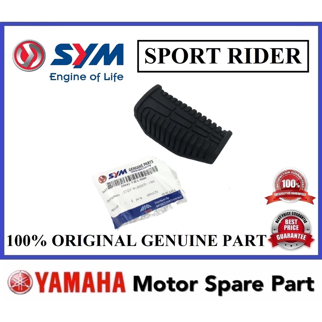 SYM SPORT RIDER VF3i FOOTREST RUBBER 0 50661-VB4-0000 50661-VBA-0000 ด้านหน้า FOOT REST KAKI GETAH S