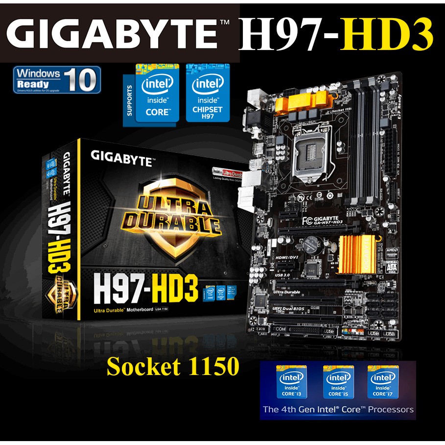 Carte Mère Ga H97-hd3 (socket 1150) - Hs + Pentium G3250