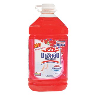 💥โปรสุดพิเศษ!!!💥 มาจิคลีน น้ำยาถูพื้น กลิ่นเบอร์รี่ อโรมา ขนาด 5.2 ลิตร Magiclean Floor Cleaner Berry Red Aroma 5.2 L