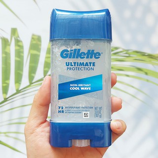 60% OFF Exp 04/23. ยิลเลตต์ เจลใส ระงับกลิ่นกาย Ultimate Protection Antiperspirant Cool Wave 107g (Gillette®) โรออนสติ๊ก