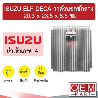 คอล์ยเย็น นำเข้า อีซูซุ เอลฟ์ วาล์วบอกซ์กลาง 20.3x23.5x8.5ซม โพรเฟีย ตู้แอร์ คอยเย็น แอร์รถยนต์ ELF DECA PROFIA 1146 650