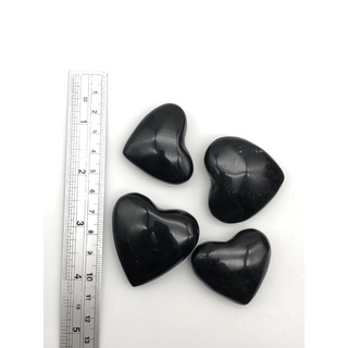 100% Natural Black Onyx Heart / Top High Quality / Healing Tranformation / Magic Crystal / Home Decoration Collection.