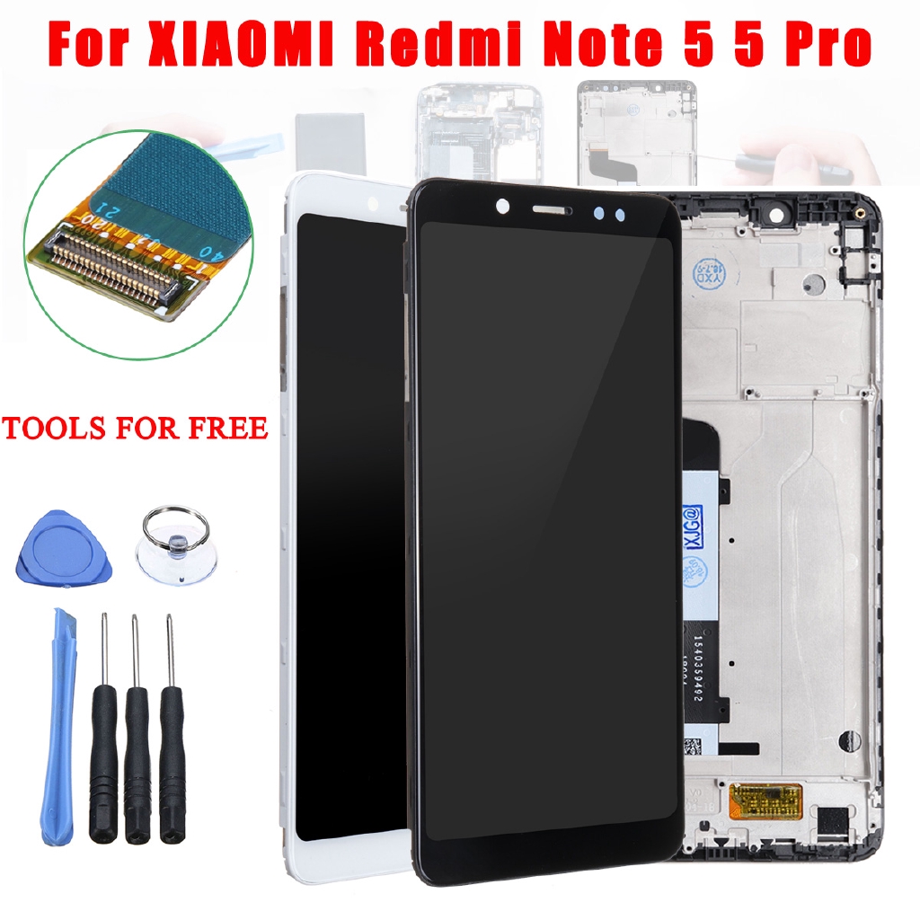 หน้าจอสัมผัส LCD ดิจิไทเซอร์ และกรอบ สําหรับ Xiaomi Redmi Note 5 Redmi Note 5 Pro
