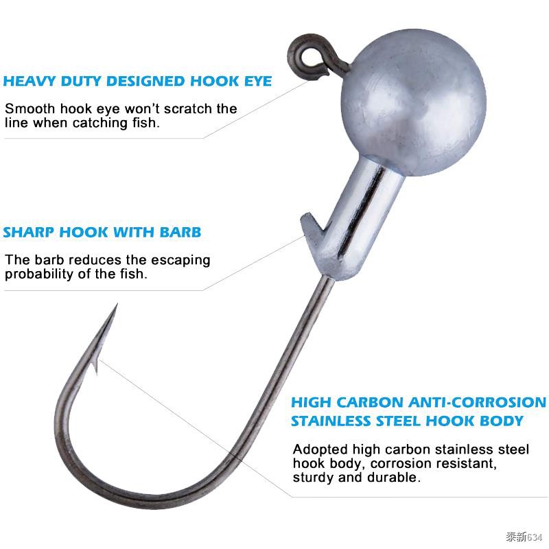 ZEBCO Trophy Jig Head Mix Dimensioni 2/0 5g 7g 10g 14g 4pz. | Tackle-D, 0,98