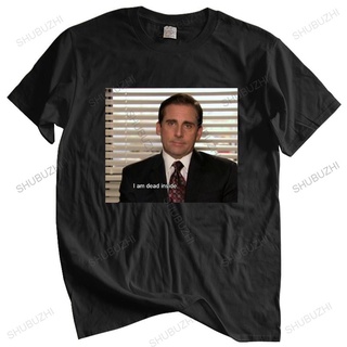 เสื้อยืดผ้าฝ้ายพรีเมี่ยม เสื้อยืดผ้าฝ้าย พิมพ์ลาย the office tv series tv show amazing dead In mood แฟชั่นฤดูร้อน สําหรั