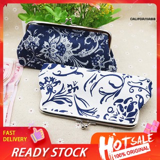 【พร้อมส่ง】กระเป๋าสตางค์ ผ้าแคนวาส ทรงคลัทช์ ใบยาว พิมพ์ลายชนเผ่า สําหรับผู้หญิง