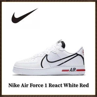 Nike Air Force 1 React White Red