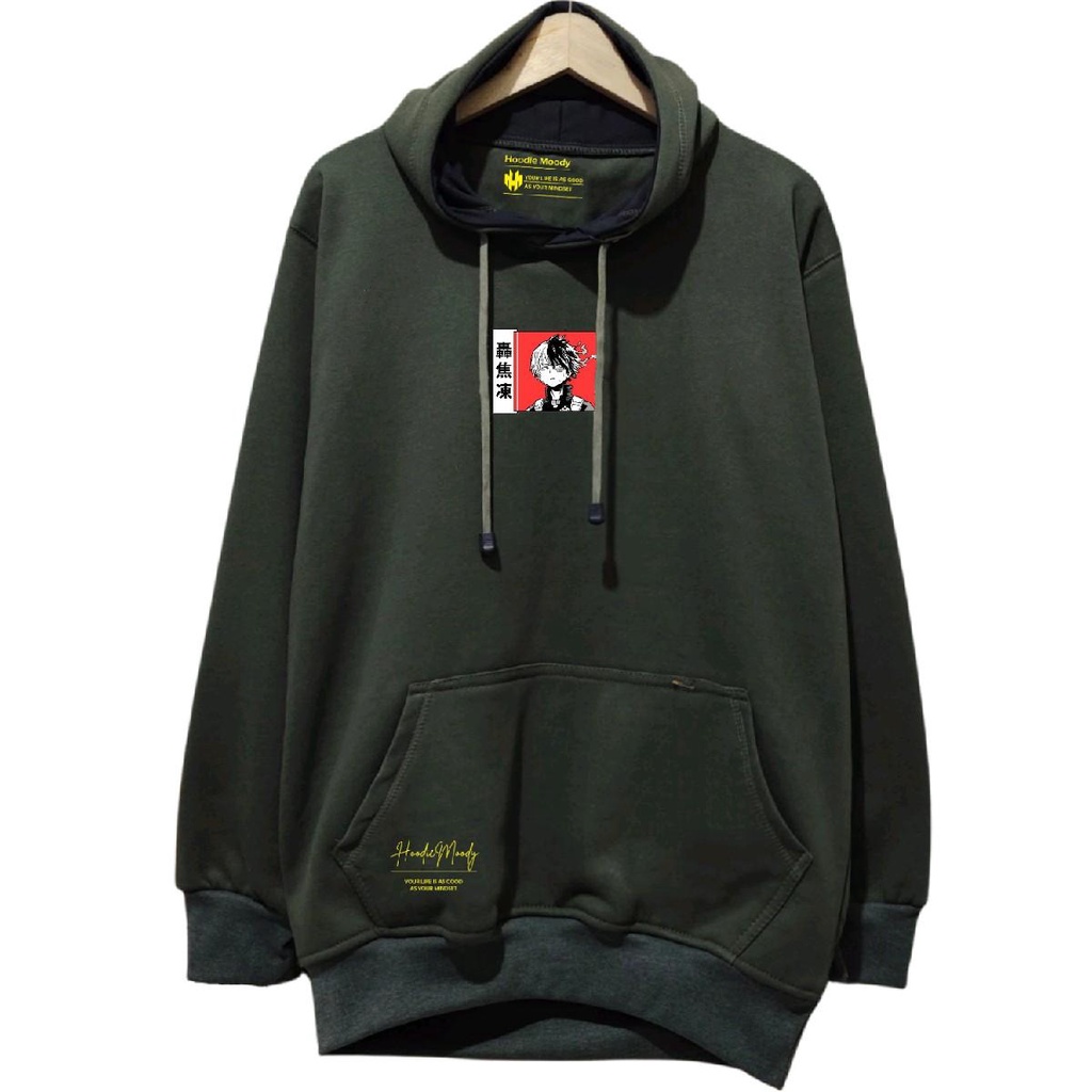 HIJAU ผู้ชาย hoodie distro อะนิเมะสีดําสีขาวมิ้นท์สีเขียวครีมขนาด ml xl xxlเสื้อกันหนาว hoodie ผู้ชา
