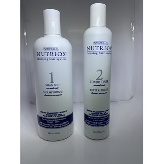 Nutriox แชมพูสำหรับคนผมบาง Thinning hair system สีน้ำเงิน