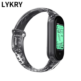 Lykry Silicone Bracelet Waterproof And Sweatproof For Mi Band 6 5 4 3