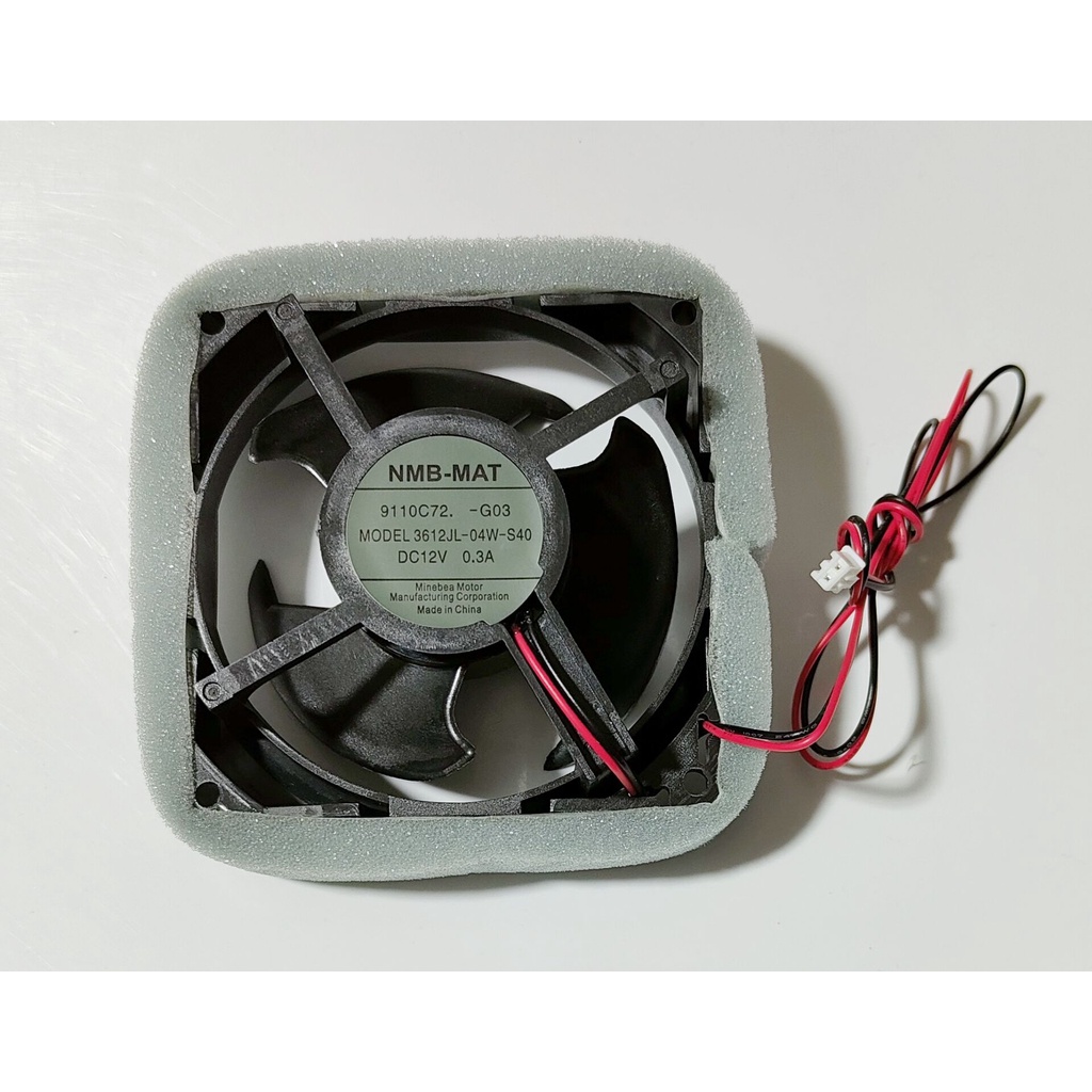 NMB-MAT รุ่น 3612JL-04W-S40 12V 0.3A พัดลมพัดลมพัดลมระบายความร้อน