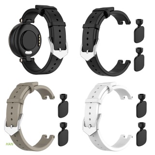 Han สายนาฬิกาข้อมือหนังแท้ แบบเปลี่ยน สําหรับ Garmin Lily Smart Watch