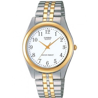 Casio รุ่น MTP-1129G-7B ( White/Silver ) / (ประกันCMG)