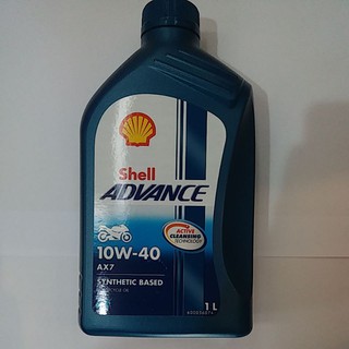 น้ำมันเครื่อง 4T SHELL ADVANCE AX7 ขนาด 1L