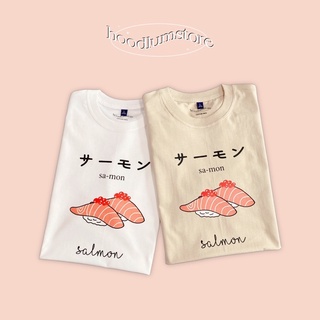 เสื้อยืดน้องม่อน Salmon แซลม่อน 🍣🥢 cotton100%