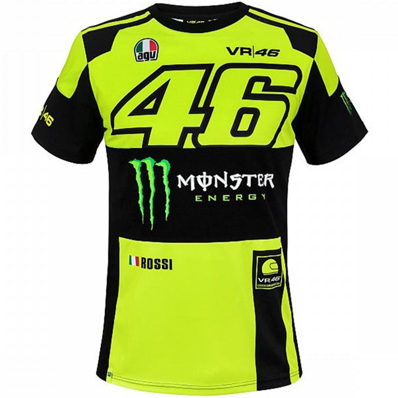 vr 46 motogp เสื้อยืดแขนสั้นแห้งเร็ว