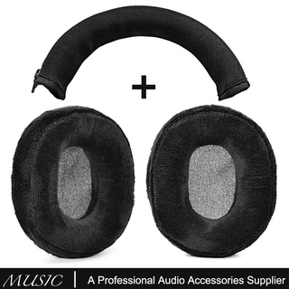 Audio-technica M50 แผ่นครอบหูฟัง ผ้ากํามะหยี่ แบบเปลี่ยน สําหรับ ATH-M50X M40 M30 M20