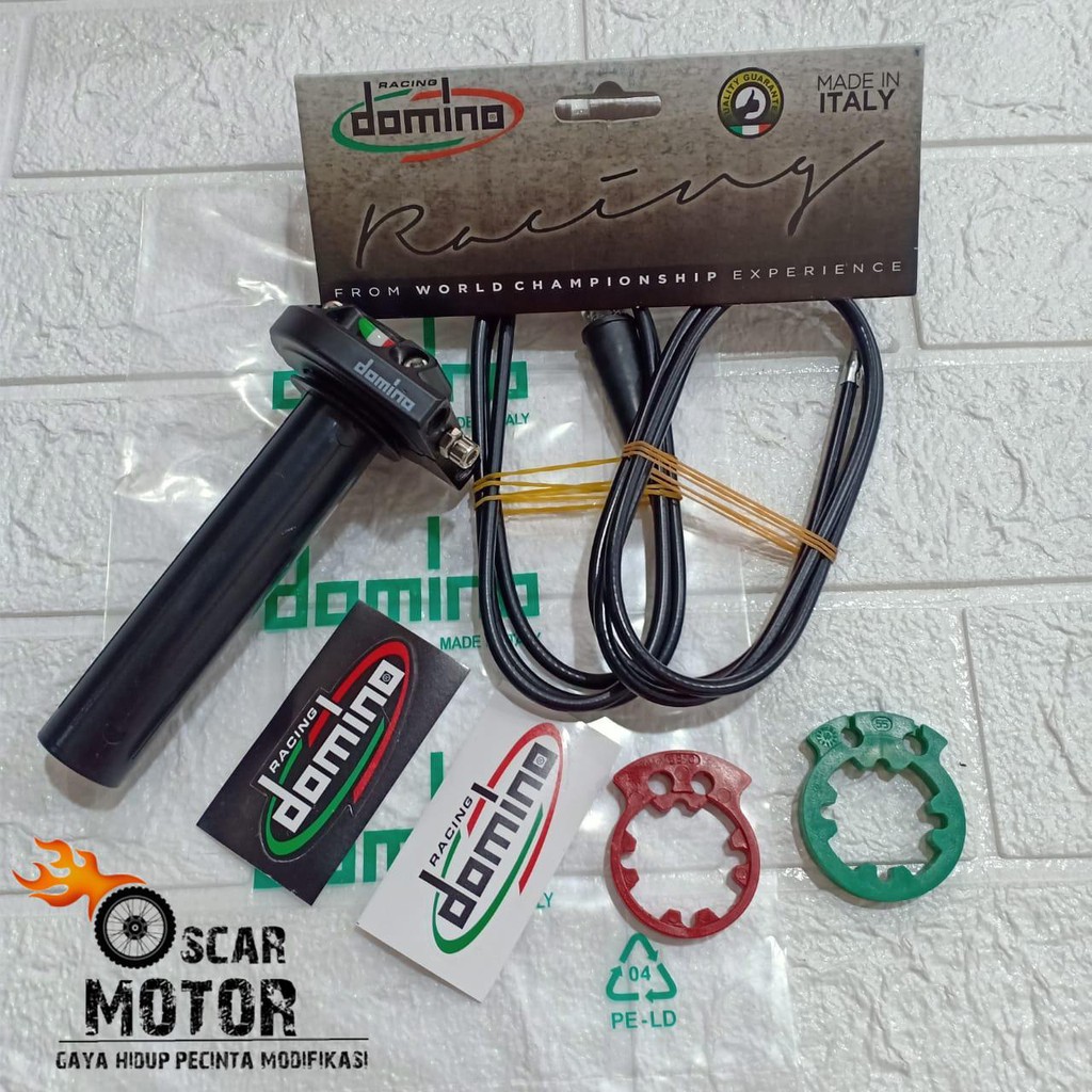Domino K 2 แก๊สพร้อมกันสองสาย Active crf KLX Vario Nmax Scoopy Mio Beat FU New Ninja 250 fi Ninja