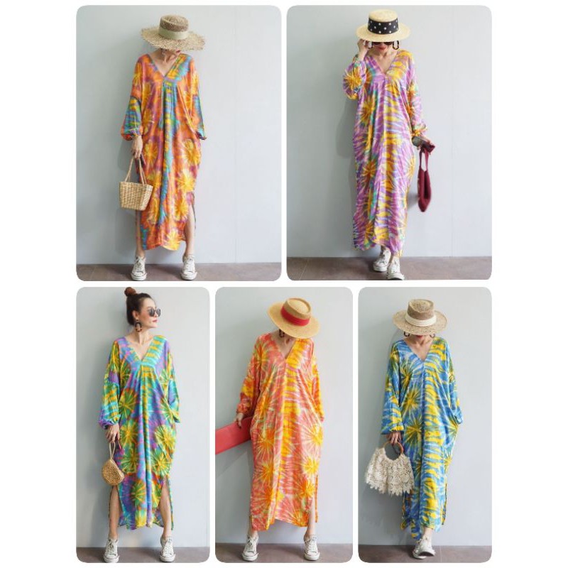 Colorful Summer Dress | Shopee Thailand