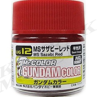 สีกันดั้มสูตรทินเนอร์ UG12 GUNDAM COLOR Sazabi Red