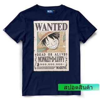 เสื้อยืดเด็ก วันพีช One Piece 788-1-NV สีกรม Luffy