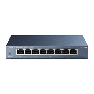SWITCH (สวิตซ์) TP-LINK (TL-SG108 / TL-SG105) 8 PORTS GIGABIT PORT IN METAL CASING 10/100/1000Mbps