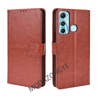 Infinix Hot 11 Hot11 11S 11 10 9 Play เคส เคสฝาพับ PU Leather Wallet Case Stand Holder Flip