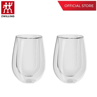 ZWILLING แก้วดับเบิ้ลวอลล์สำหรับไวน์ขาว  เซท 2 ชิ้น  รุ่น Sorrento เก็บรักษาความร้อนและเย็น 296 มล. สีใส  N39500216