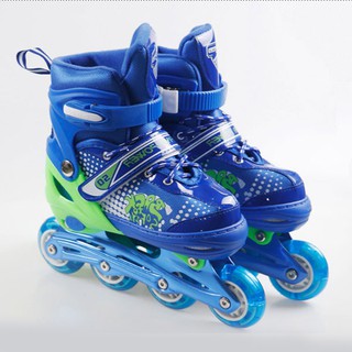 รองเท้าสเก็ต โรลเลอร์เบลด Skate Roller Blade รุ่น 12 สีน้ำเงิน (Size: M)