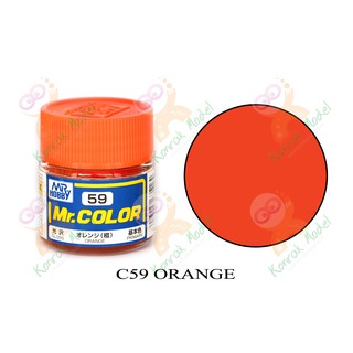 สีสูตรทินเนอร์ Mr.hobby Mr.color C59 Orange Gloss 10ml