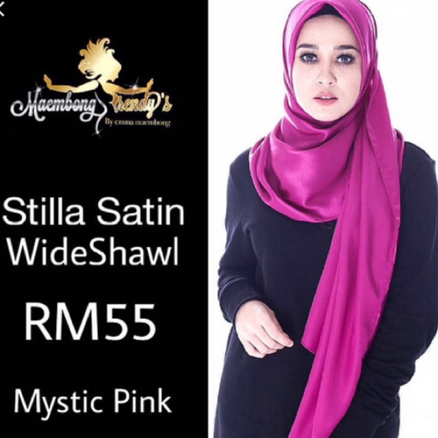Emma Mambong Stilla Satin Wide Shawl +