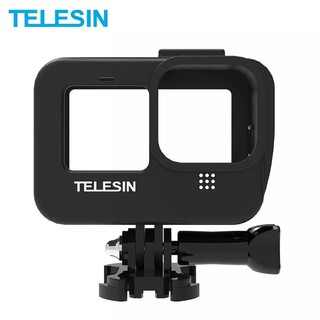 TELESIN Vlog Plastic Frame Case Mount Bracket With Cold Shoe Battery Side Cover Gopro9/10