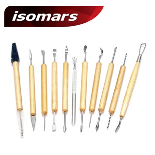 ISOMARS ชุดเครื่องมืองานเซรามิค11ชิ้น (CERAMIC TOOL SET OF 11) 1 ชุด