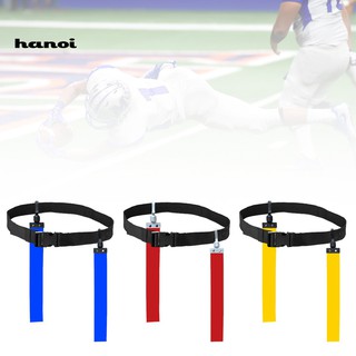 ราคา【HN】American Football Match Training Belt Adjustable Rugby Flag Tag Waist Strap