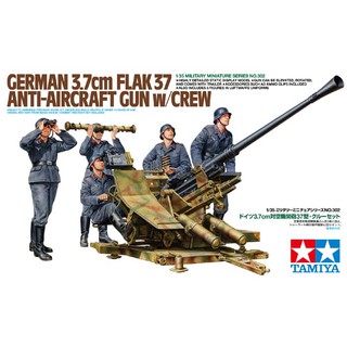 โมเดลประกอบ Tamiya 1/35 TA35302 GERMAN 3.7cm FLAK 37 ANTI-AIRCRAFT