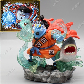 โมเดล One Piece Jinbe (Fish-Man Karate Ogi Ver.) 15cm Knight of the Sea GK Former Seven Warlords of the Sea Luffy Straw Hat Pirates Fish Man Jimbei Figure Onepiece in Box Model