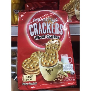 แครกเกอร์ ขนมปังกรอบ Crackers Munchy’s