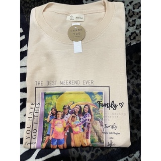 เสื้อสกรีน เสื้อครอบครัว เสื้อทีม ทางร้านแต่งรูปให้ฟรีนะค่ะ
