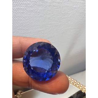 Synthetic Blue Topaz 33 carats 23x23mm 1 pieces