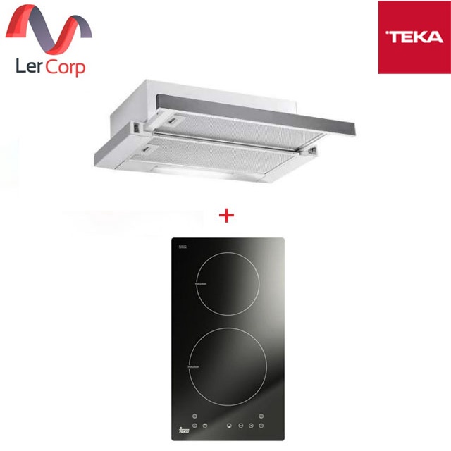 (TEKA) เครื่องดูดควัน รุ่น EL 60 + เตาระบบ induction 2 หัวเตา รุ่น IBS 32920 TCS