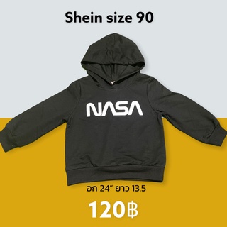 เสื้อฮู้ดลาย NASA สีดำ Size 90