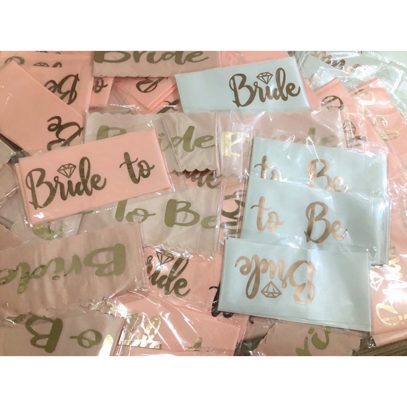 สายสะพาย Bride To Be Team Bride