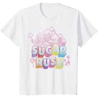 เสื้อยืดผ้าฝ้ายพรีเมี่ยม เสื้อยืด พิมพ์ลาย Candy Land Sugar Rush