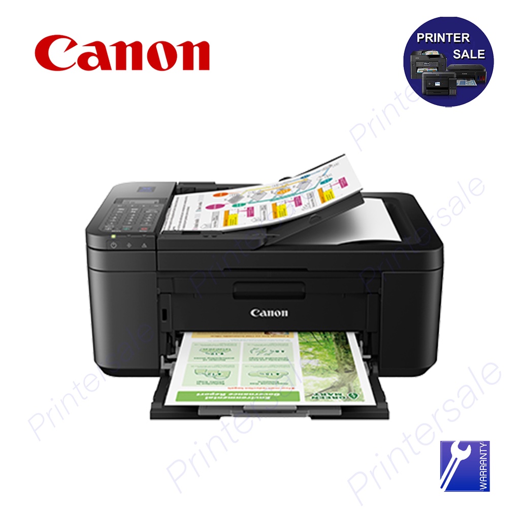 Canon PIXMA E4570 All in One Printer print / scan / copy / fax เครื่องพิมพ์ไร้สาย ปริ้นเตอร์ เครื่องปริ้น By Printersale