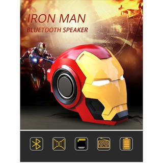 💥นิยม💥Marvel Iron Man Bluetooth Rechargeable Speaker MK46 Eyes Light Up Collectors Edition